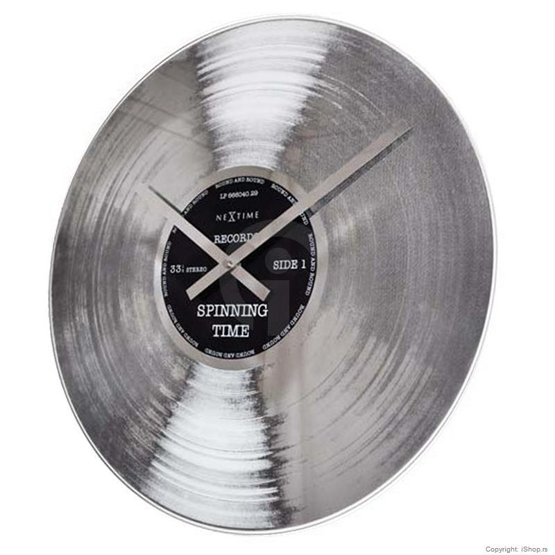 zidni sat silver record ishop online prodaja