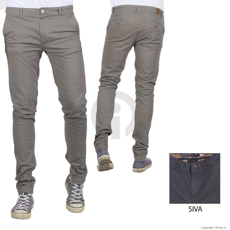 muške pantalone siva ishop online prodaja