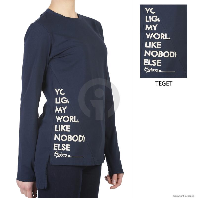 ženska majica teget ishop online prodaja
