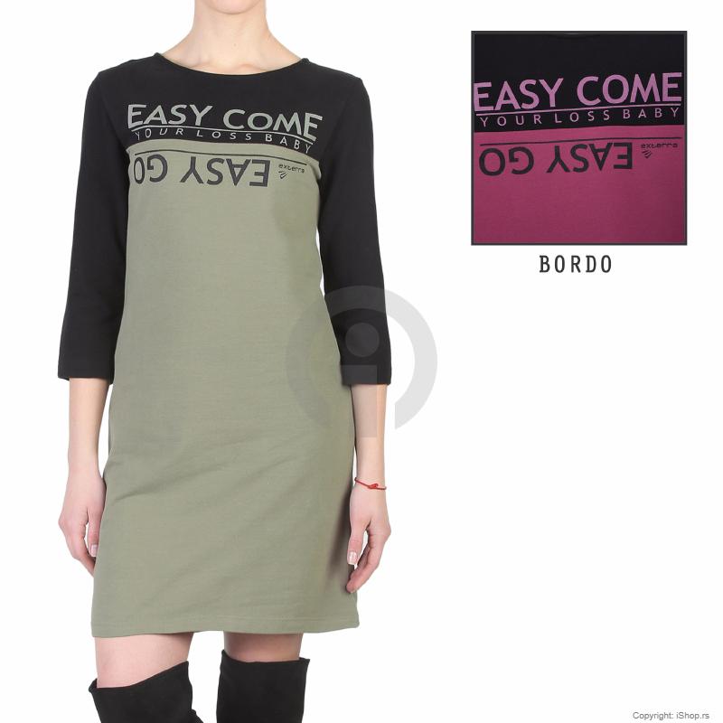 ženska haljina bordo ishop online prodaja