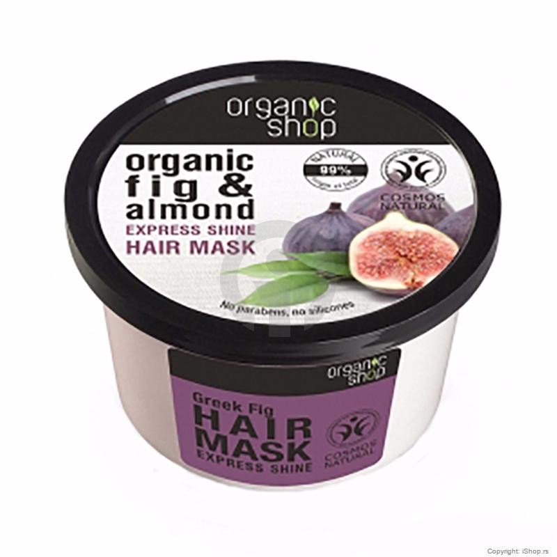 organic shop organic fig i almond express shine hair mask ishop online prodaja