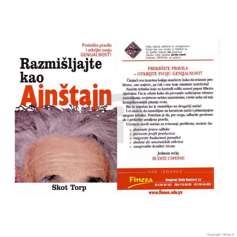 knjiga razmišljate kao anštajn ishop online prodaja