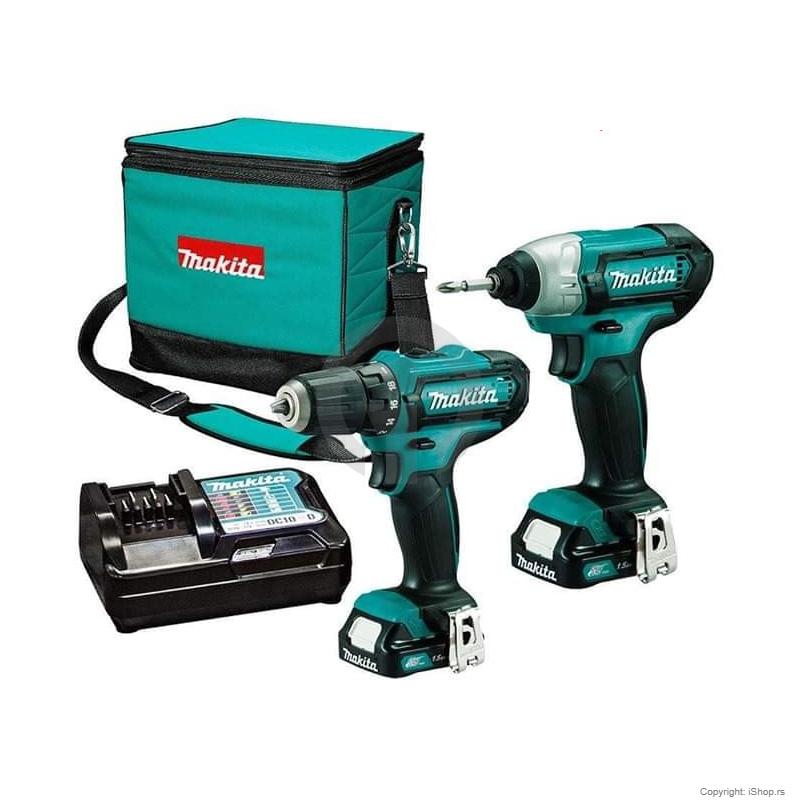 set aku bušilica df 333 d, odvijač i udarni odvijač makita ishop online prodaja
